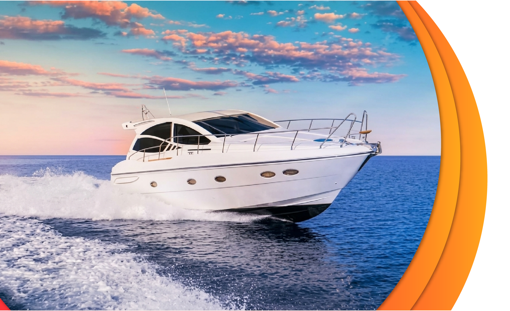 Yacht auf See mit maritimem GPS-Tracker