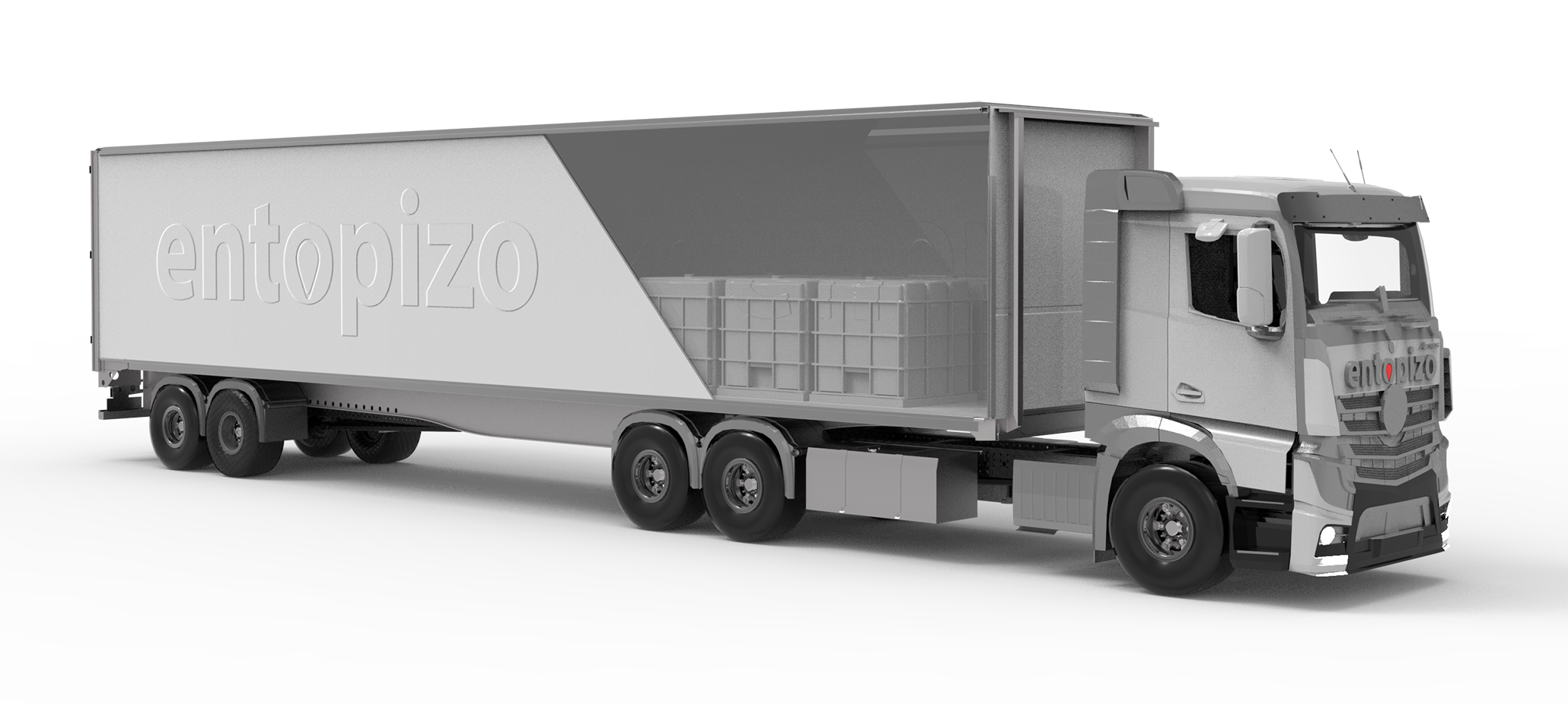 LKW mit Entopizo GPS-Flottenverfolgung