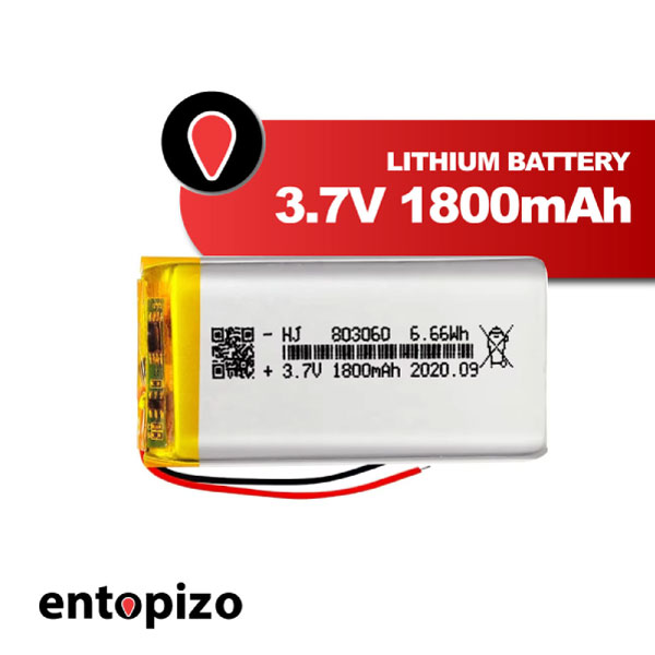 Lithium-Akku 3,7 V, 1800 mAh, 6,66 Wh