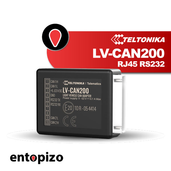 Teltonika LV-CAN200 mit RJ45 RS232-Stecker CAN-Adapter für Leichtfahrzeuge